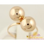Золотое кольцо 585 проба. Женское Кольцо с красного золота Поцелуи Сферы Шары 391073 , Gold & Silver Gold & Silver, Украина